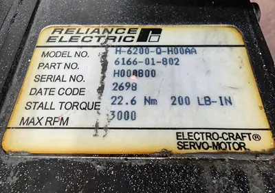 USED RELIANCE ELECTRIC H-6200-Q-H00AA