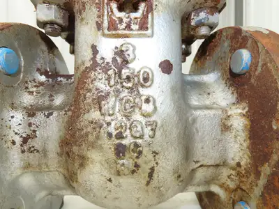 WM E Williams 15F2 3" Cast Steel Bolted Bonnet Gate Valve Class 150 Rising Stem