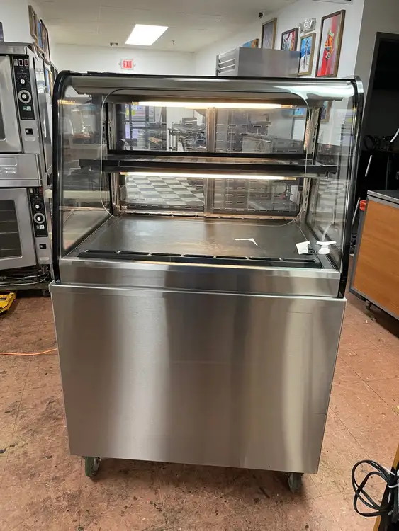 Used Federal Industries Used Federal CRB3628SS 36" Self Serve Refrigerated Merchandiser Display Cabinet 120V Display Refrigerators Illinois US | Falcon Restaurant Supply #1376145