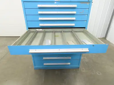 Nu-Era Modular Tool Storage Cabinet 10 Drawer 45x28x61" Stanley Vidmar Lista