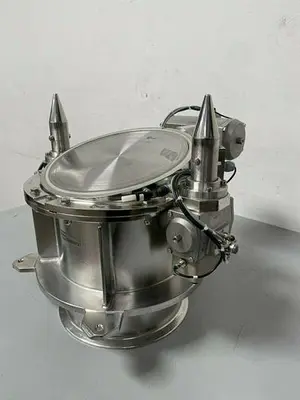 USED GLATT STAINLESS STEEL 250-A-057 FLUID BED SYSTEM POWDER DISPENSER