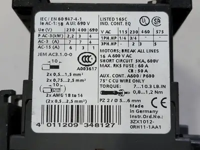USED SIEMENS 3RA1315-8XB30-1AK6