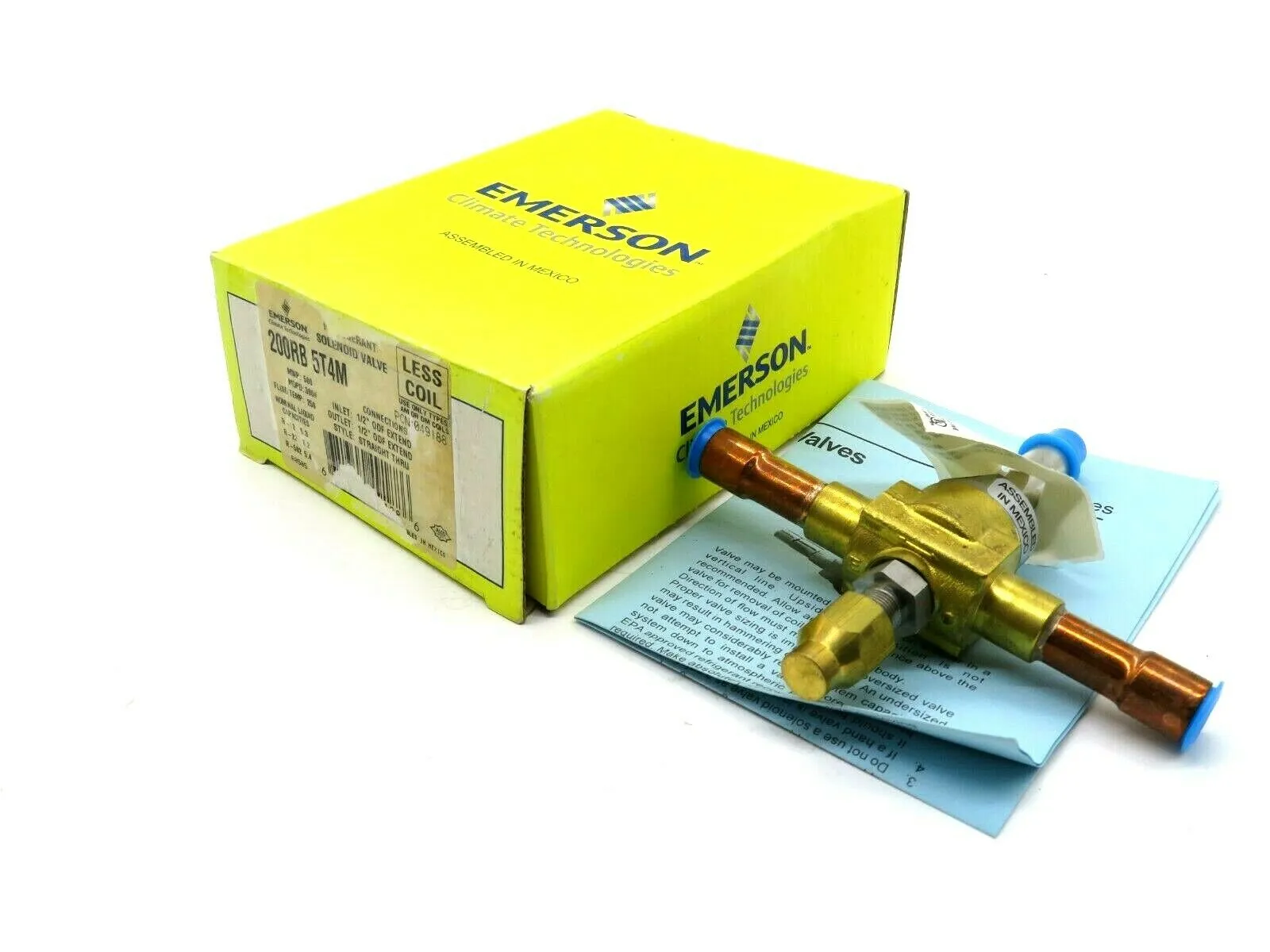 NEW EMERSON 200RB5T4M SOLENOID VALVE