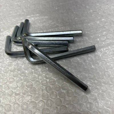 **Preowned 8mm Hex Allen Key, L-Wrench, ISO 2936 B+F Nickel Plated QTY 6 #