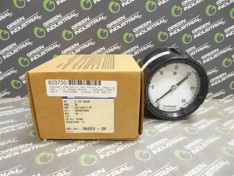 Used WEKSLERD _UNKNOWN_ Universal Pressure Meters Wisconsin US | Green Industrial #678151