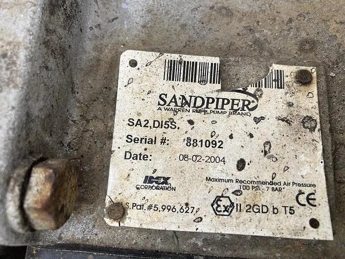 Used SANDPIPER SA2,DI5S Diaphragm Pumps North Carolina US | DH Griffin Used Equipment #1383561