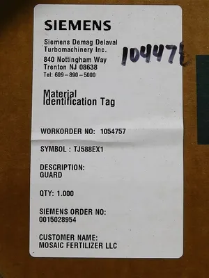 USED SIEMENS YTJ588EX1