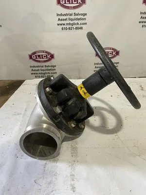 Saunders 4″ Stainless Steel Manual Sanitary Diaphragm Valve