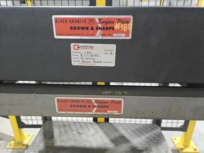 Brown and Sharpe Granite Inspection Table; 37"x36"x24", Granite Thickness 5"