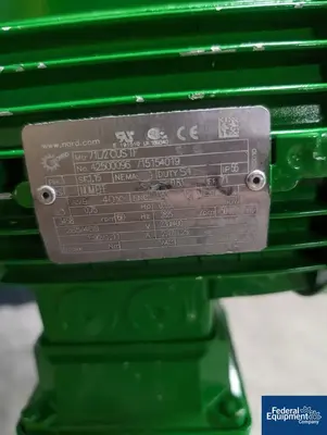 USED Feldmeier 100 Liter Feldmeier Reactor, 316L S/S, 60/125#
