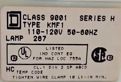 Square D 9001 SK1LF1R PUSHBUTTON. Loc4E-18