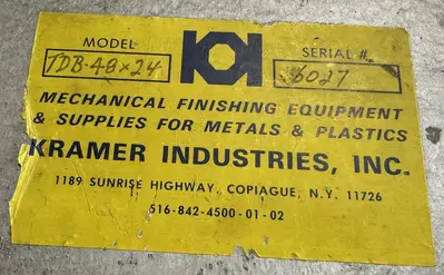 USED KRAMER INDUSTRIES TDB-48X24