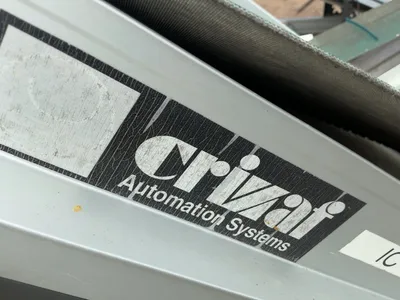 (3) Crivaf Automation Belt Conveyors, Aluminum Frame, no motors, need work, longest is approx. 140”