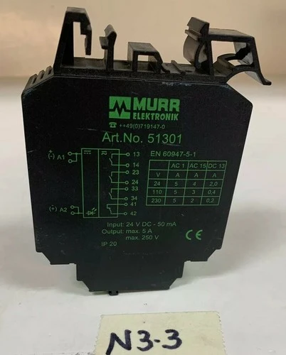 Used Murr ELETRONIK 51301 Miscellaneous Equipment (Electrical & Power) Indiana US | J&J Industrial Supply #514796
