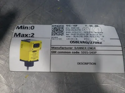 Used BANNER OPBA2QD Photoelectric Sensors Ohio US | HGR 24 #872919
