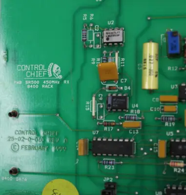 USED CONTROL CHIEF 25-02-0-010 REMOTE TRANSMITTER BOARD REV A 25020010
