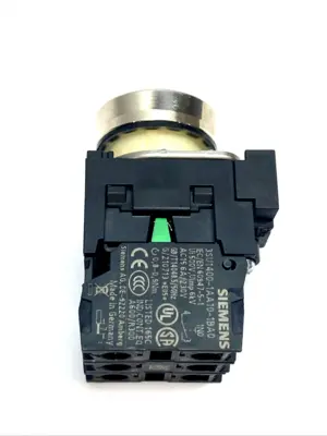 USED SIEMENS ILLUMINATED PUSHBUTTON GREEN 24V SIRIUS ACTUATOR 22MM