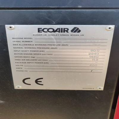 Eco Air D102 Screw Air Compressor