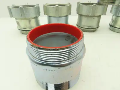Steel City TC719A 3-1/2" EMT Conduit Compression Connector Insulated Lot of 6