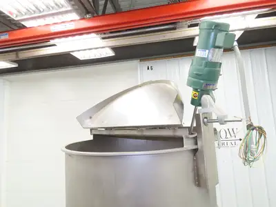 Groen Direct Steam Kettle 200 Gallon Food Grade Mixing Tank 1/3Hp Lightnin