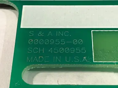 Used Saunders & Associates Loadcard TTL / 6 Loads / SCH 4500955 Printed Circuit Boards (PCB) Michigan US | Maverick Industrial Sales #1489520