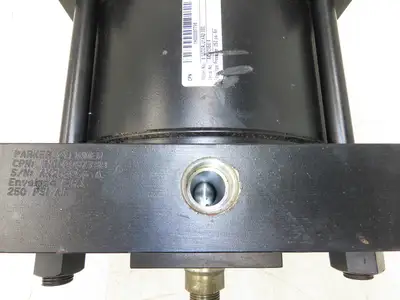 Parker 08.00 D2ALU14A 3.000 Pneumatic Air Cylinder 8" Bore 3" Stroke 250PSI