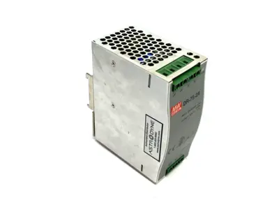 DR-75-24 | Meanwell  Power Supply DIN Rail Mount 100-240VAC 2.0A Input 24V Output - Used