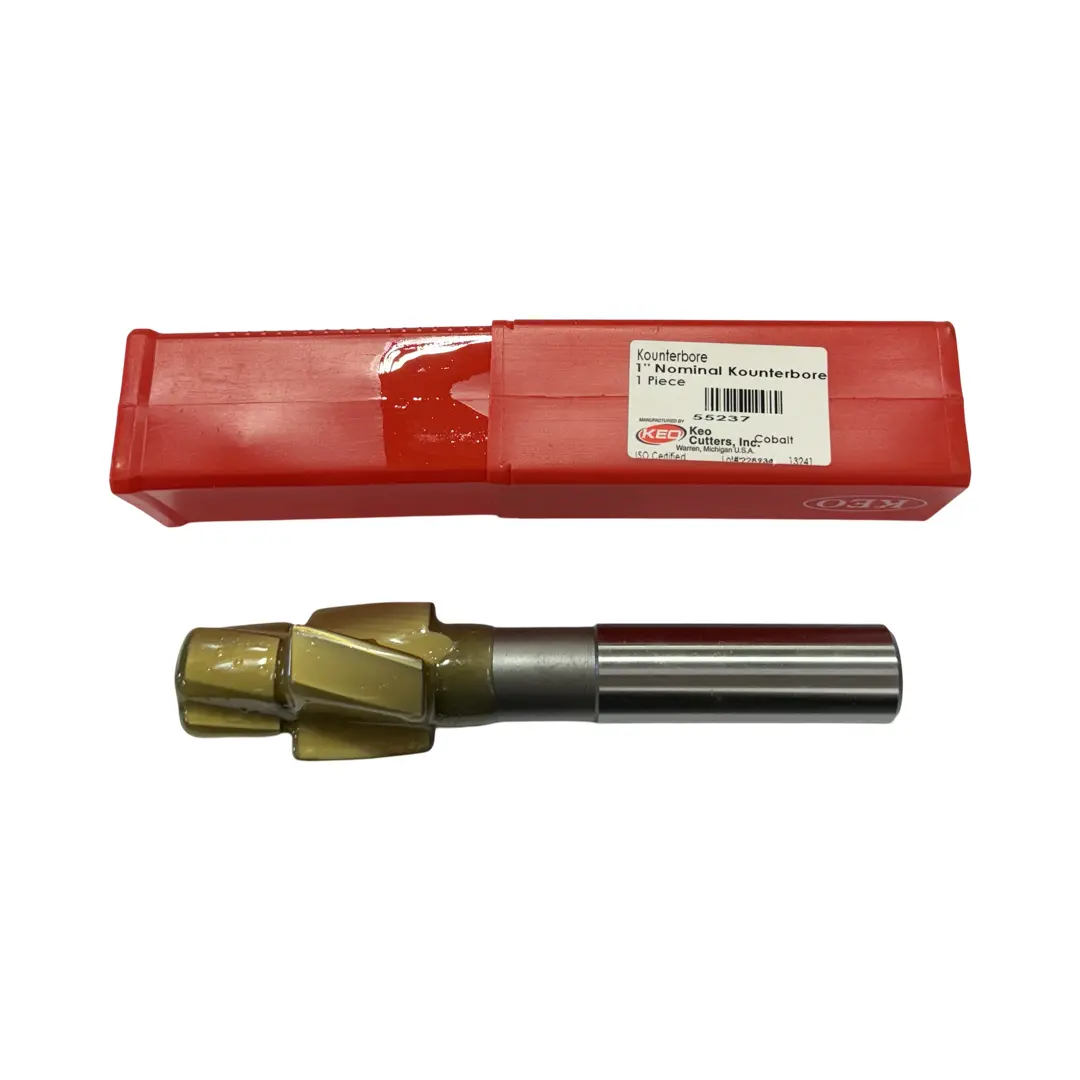 KEO 1" Size Cobalt Solid Integral Pilot Type Counterbore 1.562" Cut Diameter USA