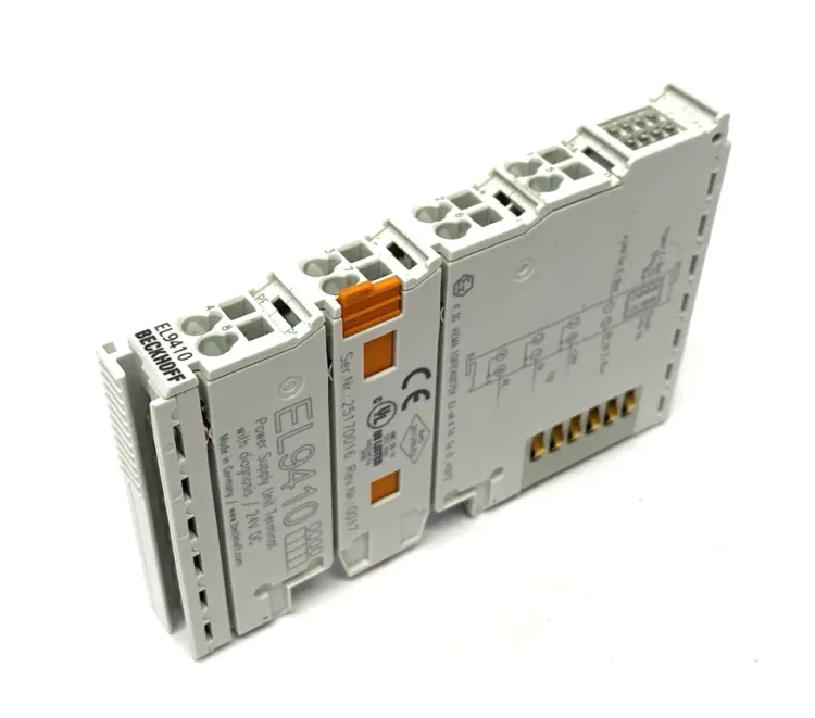 Used Beckhoff EtherCAT Terminal, power supply for E-bus, 24 V DC, 2 A PLC Power Supplies Michigan US | Maverick Industrial Sales #1401968