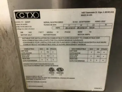 152-0789 Middleby Marshall DZ33T Electric Double Stack Conveyor Pizza Oven-2022