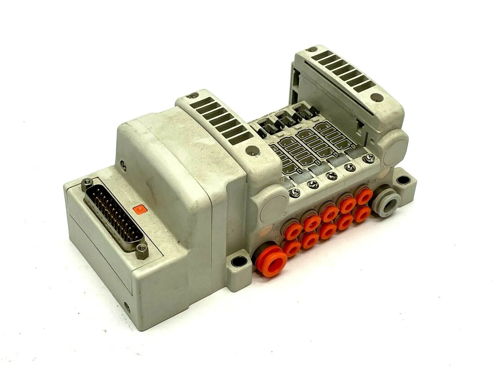 VV5QC11-05N3FD0-S | SMC  Pneumatic Manifold Base w/ D-Sub Connector - Used