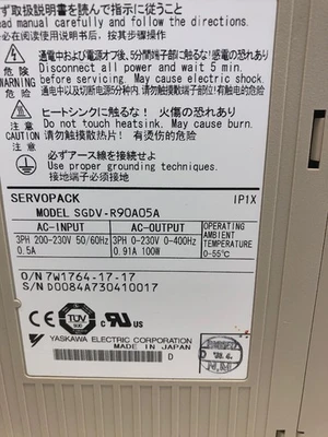 USED Yaskawa drives SGDV-R90A05A Does Not Apply