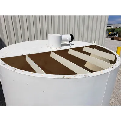 Used 175 cu/ft KISE Air Pad Bin Bottom Receiving Hopper