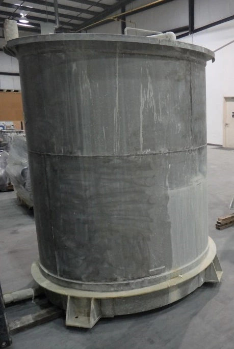 915 Gallon Stainless Mix Tank With Lids and Legs