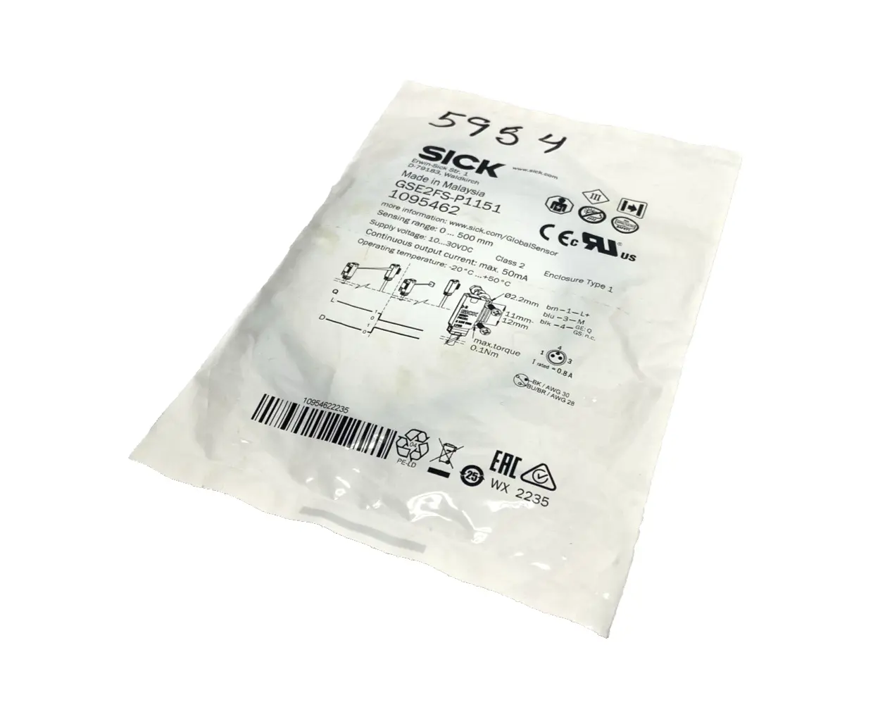 Sick GSE2FS-P1151 Miniature Photoelectric Sensor PNP 1095462 - New