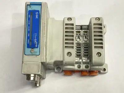 VV5QC11-02N35DAN-S | SMC  Pneumatic Plug-In Manifold 2-Station - Used