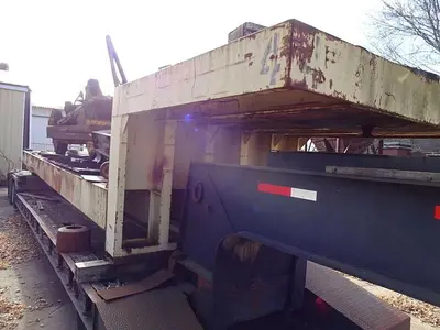 30 Ton 5th Wheel Industrial Yard Hard Tire Transport Trailer/Cart 31' Deck