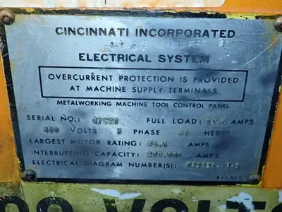 USED CINCINNATI INCORPORATED 230 CBX10
