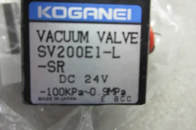 USED KOGANEI SV200E1-L-SR VACUUM VALVE SV200E1LSR