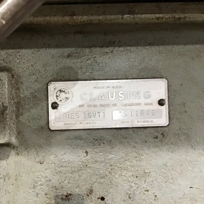 Clausing 16VT1 Variable Speed Drill Press Table with MT Quill