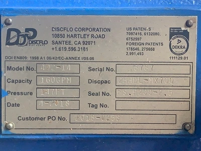 USED Discflo 402-14