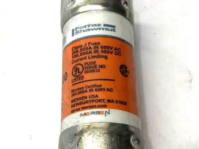 USED MERSEN DUAL-ELEMENT TIME-DELAY FUSE 600V 100A SHELFWARE