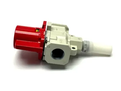Used SMC Manual Lockout Single Action Relief Valve 3-Port Pump & Valve Parts Michigan US | Maverick Industrial Sales #1487595