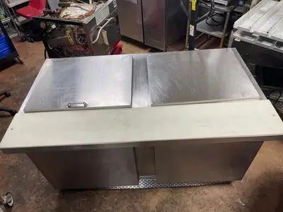 Used Continental Used Continental SW60-24M Refrigerator Flat Top Prep-Table - Used Food Prep Tables Illinois US | Falcon Restaurant Supply #1374995