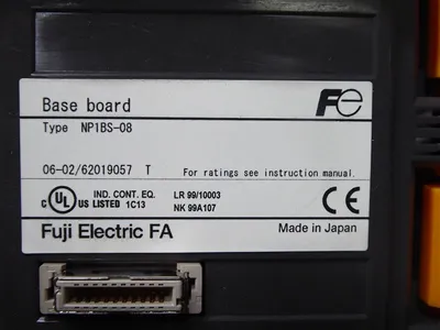 Fuji Electric NP1BS-08 MICREX-SX 8 Slot Base Board Module Used