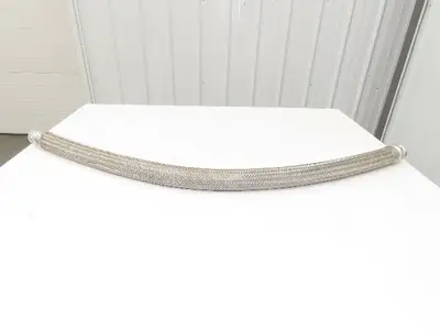 2" OD Stainless Steel Flexible Braided Hose 48" Pipe Union