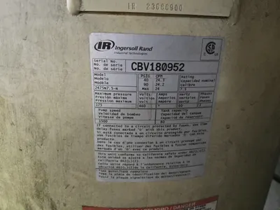 Ingersoll Rand Reciprocal Air Compressor (LOCATION: Batavia, OH)