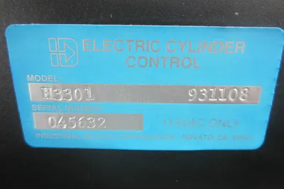 INDUSTRIAL DEVICES H3301 ELECTRIC CYLINDER SERVO CONTROL H3301