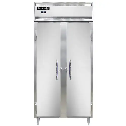 Continental D2FSEN 36 1/4" Designer Slim Line Two Section Reach In Freezer, (2) Left/right Hinge Solid Doors, 115v