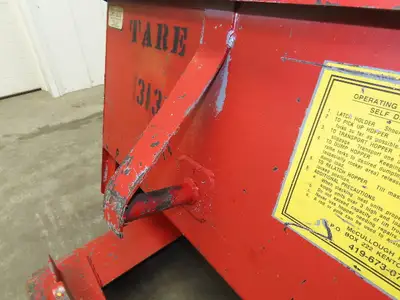 McCullough Wright Self Dumping Hopper 1/4" Yard 4000lb 2 Ton 7 Gauge Bin